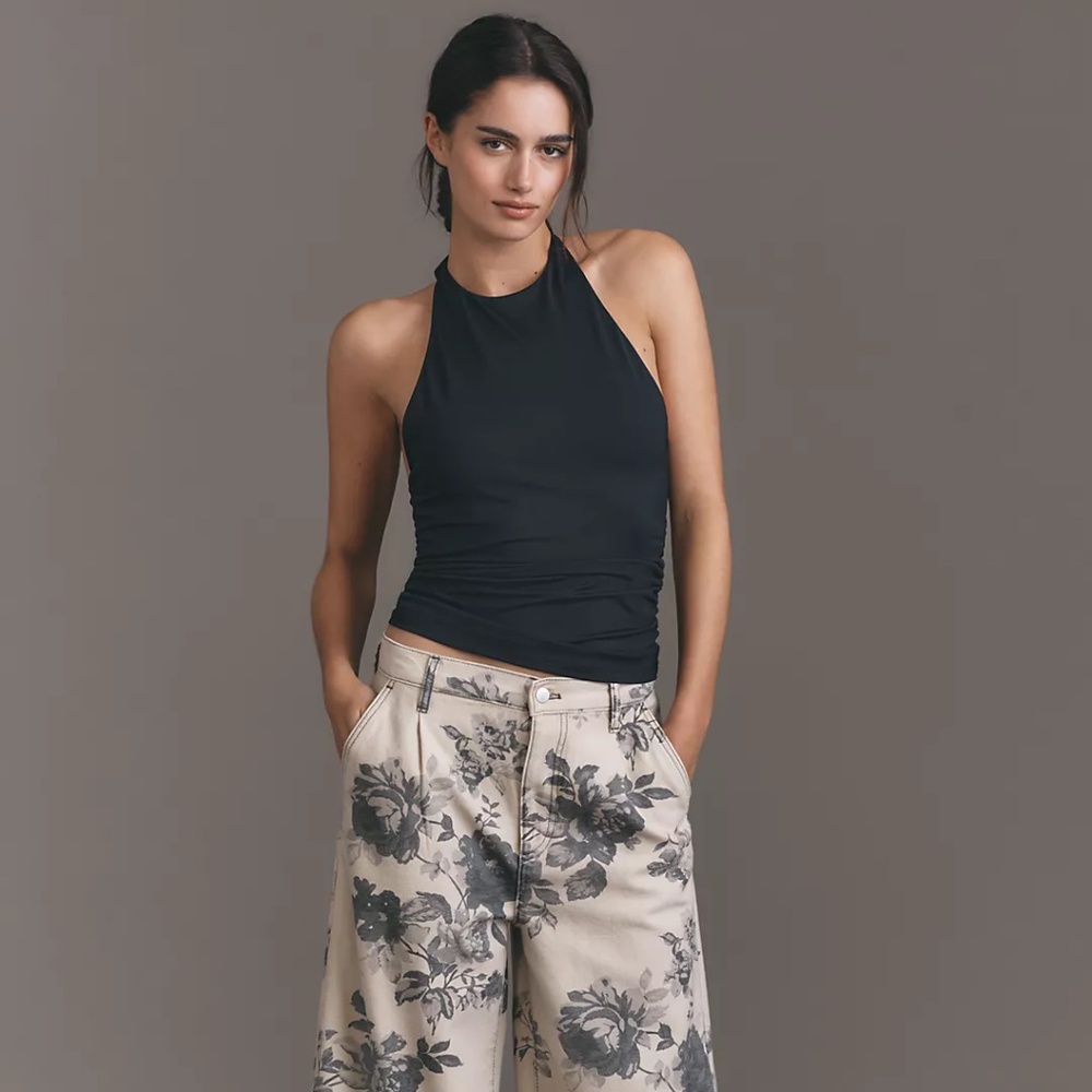 Anthropologie Halter Tank Top M NWT